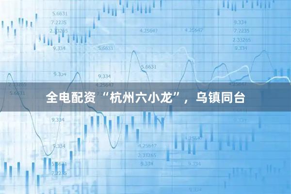 全电配资 “杭州六小龙”，乌镇同台