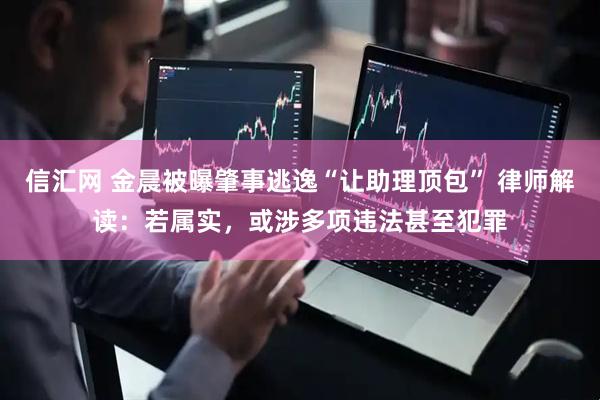 信汇网 金晨被曝肇事逃逸“让助理顶包” 律师解读：若属实，或涉多项违法甚至犯罪